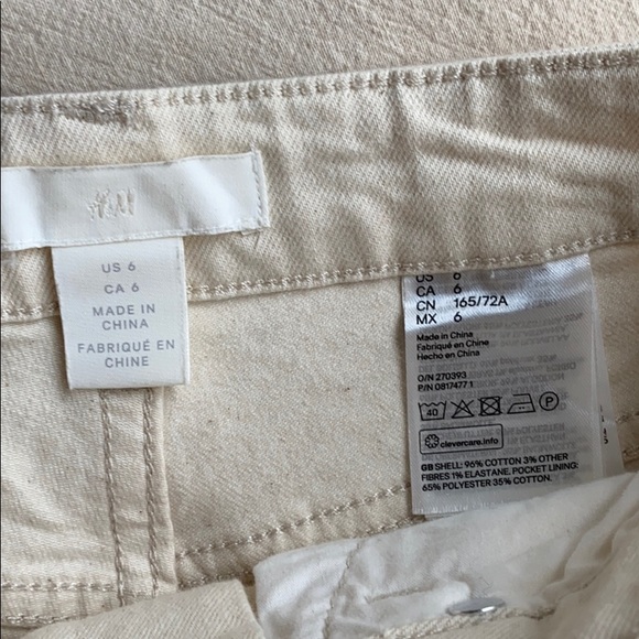 white denim shorts - Picture 3 of 3